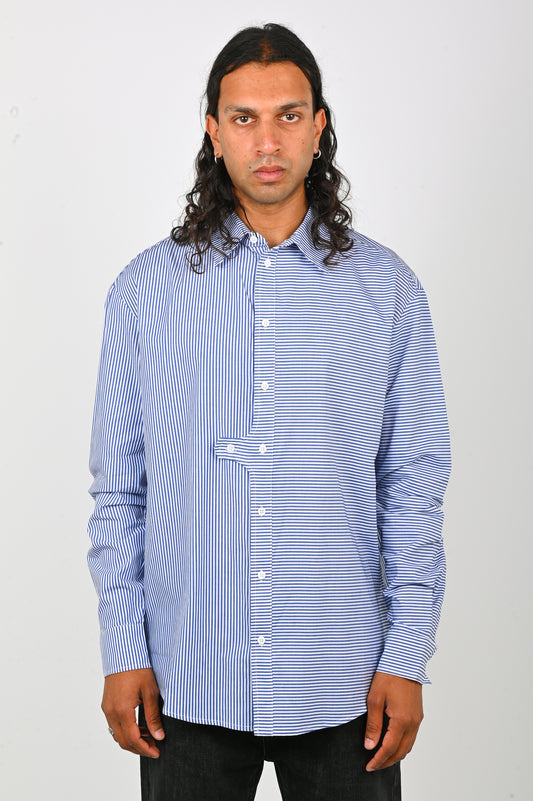Wynn Hamlyn Tab Shirt in Blue Stripe