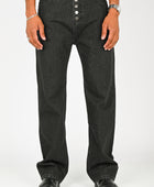 Wynn Hamlyn Button Fly Classic Jeans in Black Wash