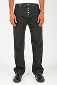 Wynn Hamlyn Button Fly Classic Jeans in Black Wash