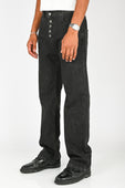Wynn Hamlyn Button Fly Classic Jeans in Black Wash