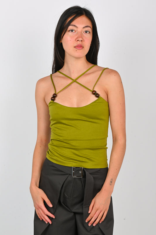 Wynn Hamlyn 'Harper' Tank in Green