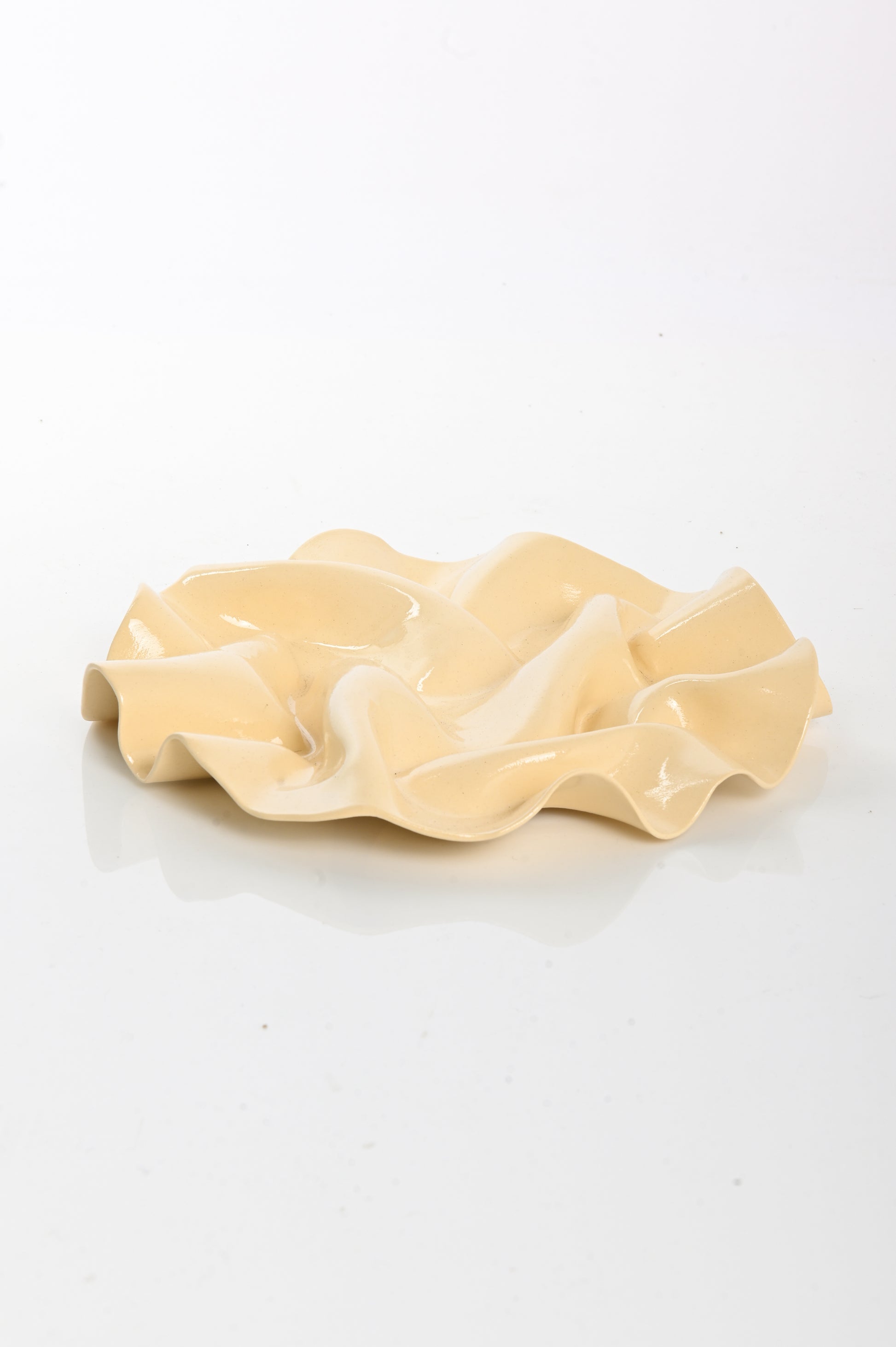 Jess Sellinger 'Wave' Wall Sculpture in Cream