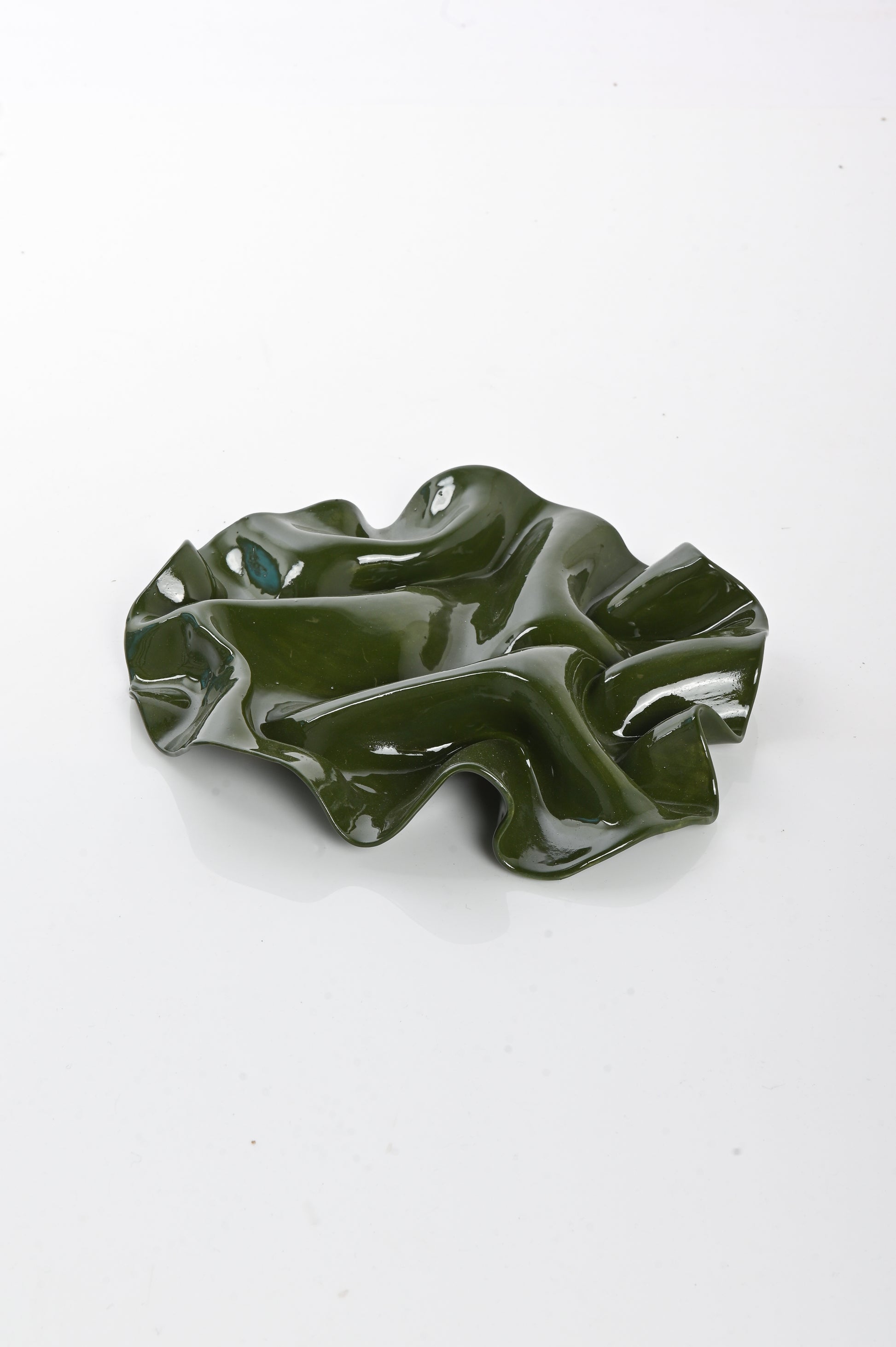 Jess Sellinger 'Wave' Wall Sculpture in Moss