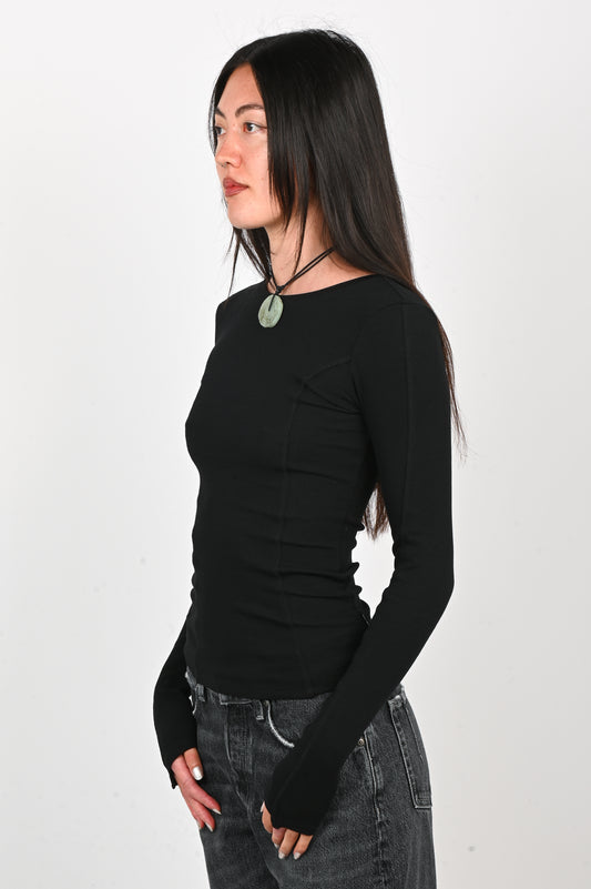 Won Hundred 'Irene' Long-sleeve Top in Black