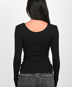 Won Hundred 'Irene' Long-sleeve Top in Black