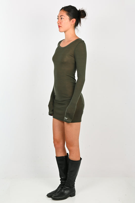 Kernemilk 'Evie' Dress in Olive Green
