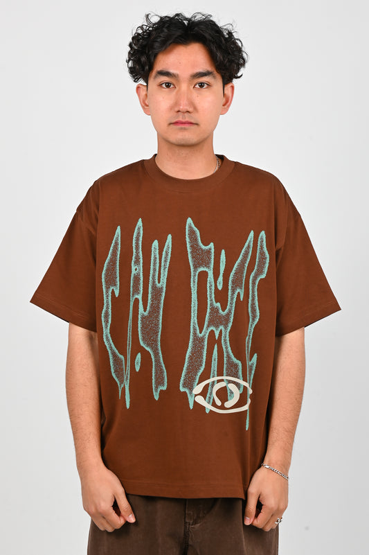 Candice 'Razor' Tee in Brown