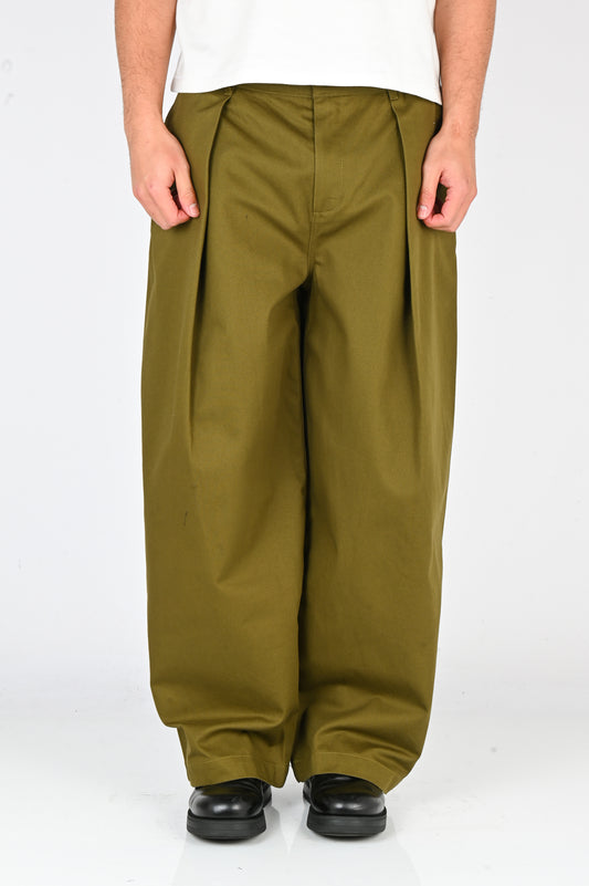 Checks 'Hakama' Pants in Olive