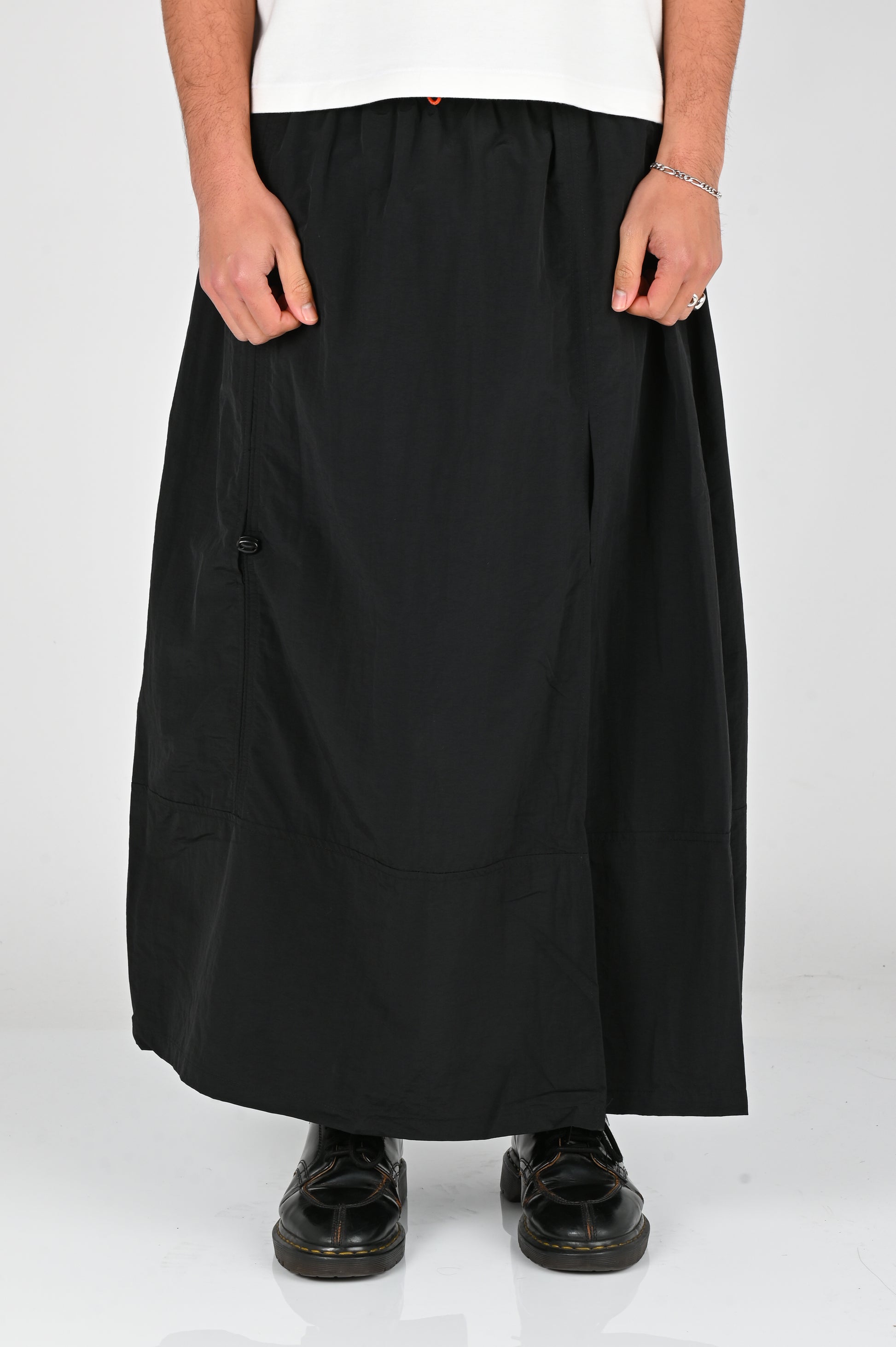 Candice Nylon Skirt in Black