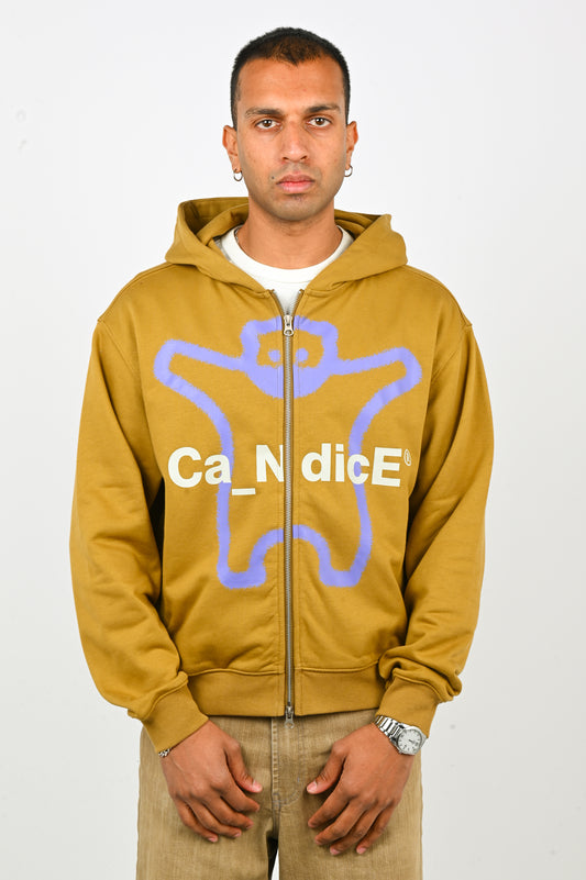 Candice 'Solace' Zip Hood in Cumin