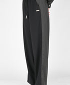 ESS·BEE Track-Suit Panel Pant In Black Pinstripe