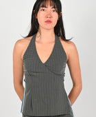 Palytte 'Recap' Top In Pinstripe