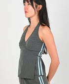 Palytte 'Recap' Top In Pinstripe