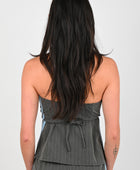 Palytte 'Recap' Top In Pinstripe