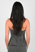 Palytte 'Recap' Top In Pinstripe