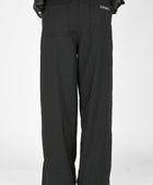ESS·BEE Track-Suit Panel Pant In Grey Pinstripe
