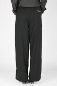 ESS·BEE Track-Suit Panel Pant In Grey Pinstripe