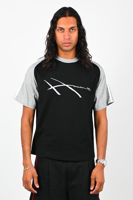 Hoddle 'Warped' Jersey Tee in Black