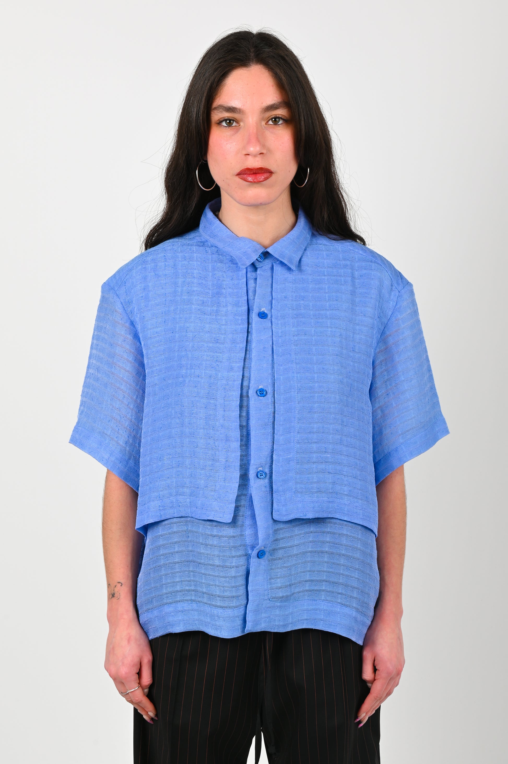 KATALYST 'Box' Blouse in Blue