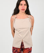 Lucinda Babi 'Apron' Top in Cream