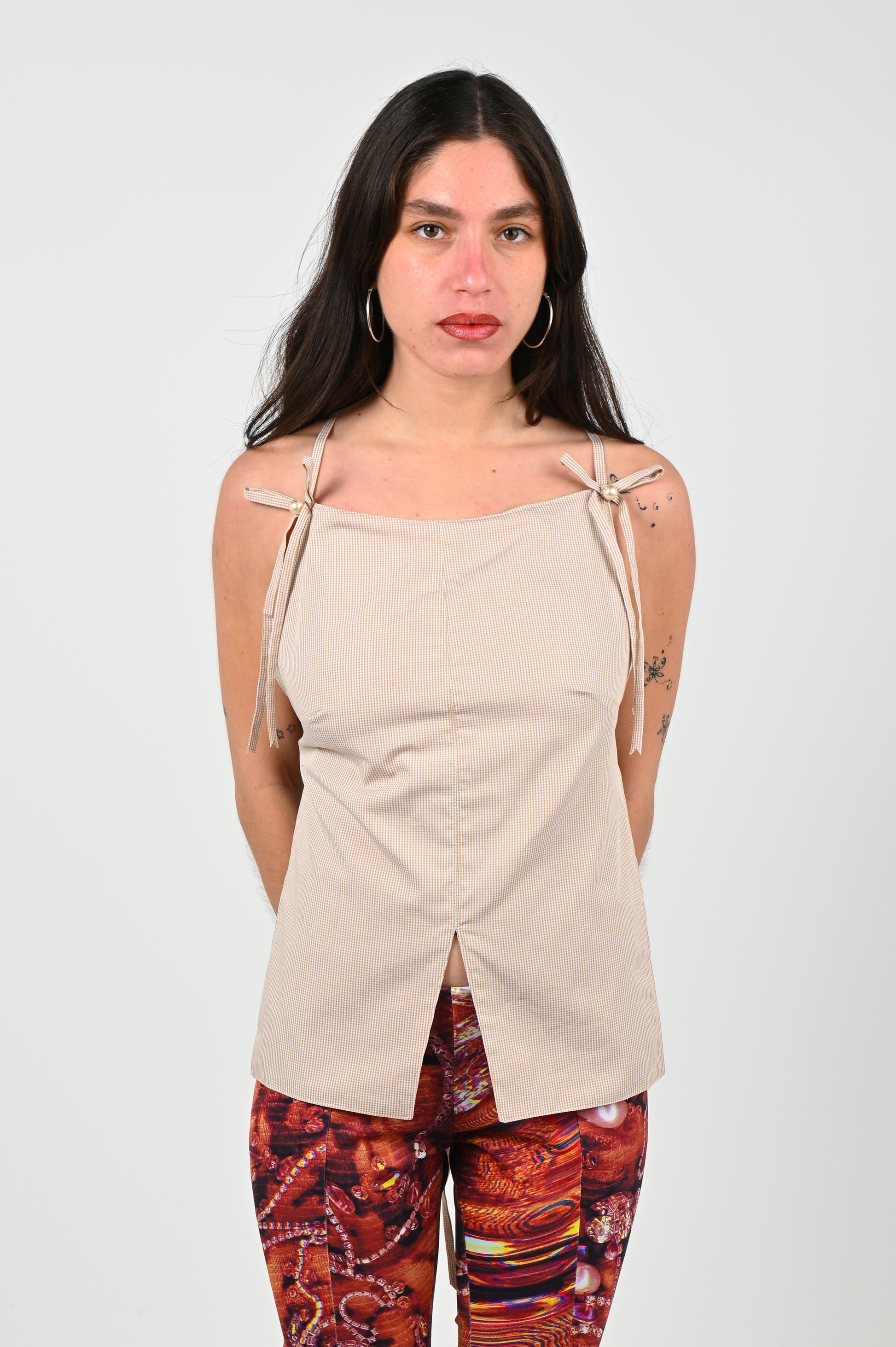 Lucinda Babi 'Apron' Top in Cream