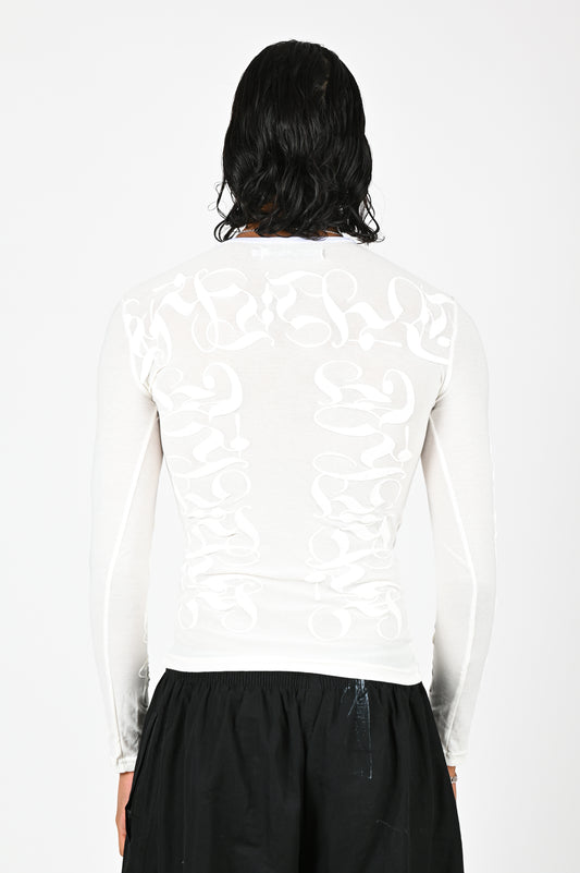 Posture Compression Long Sleeve in White