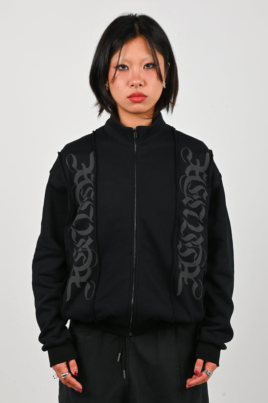 Posture Panel Track Jacket in Black