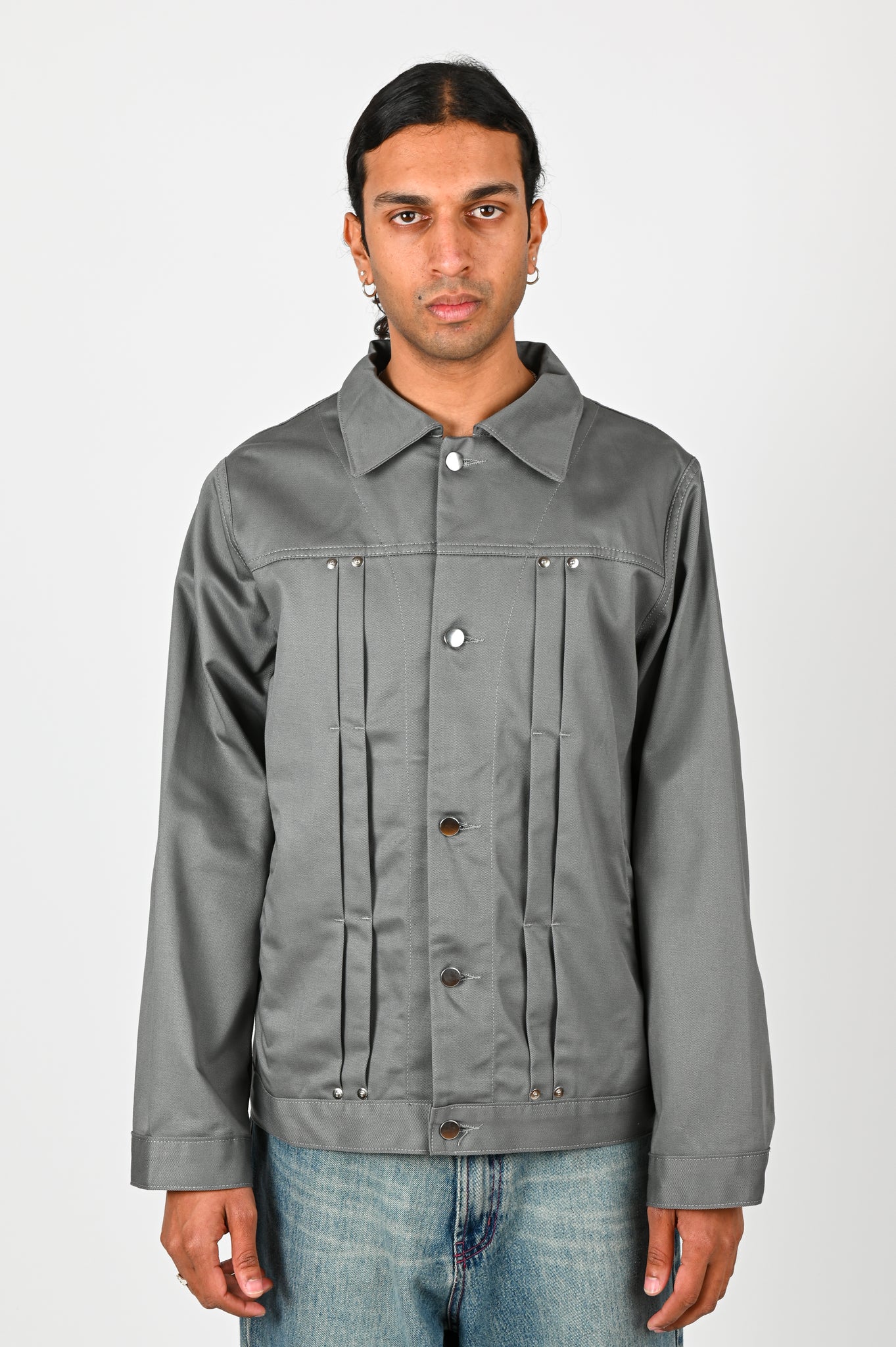 Pseushi Work Jacket in Grey