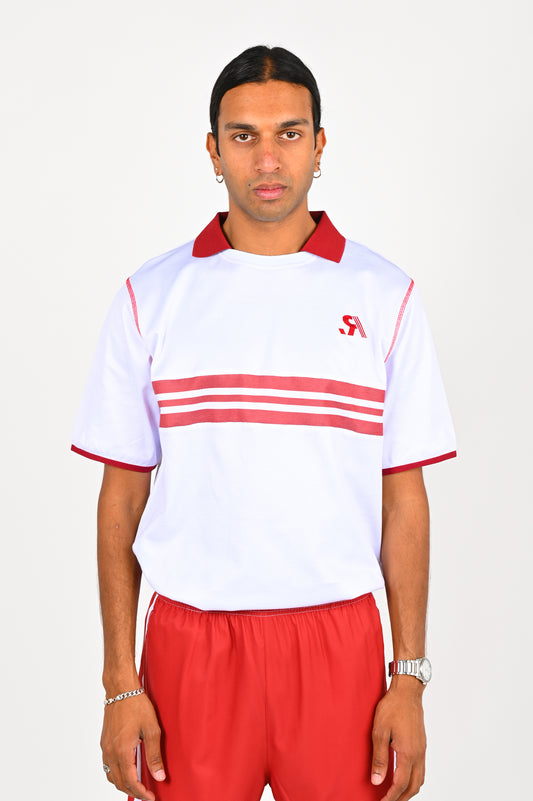 R.Sport Tennis Polo in White