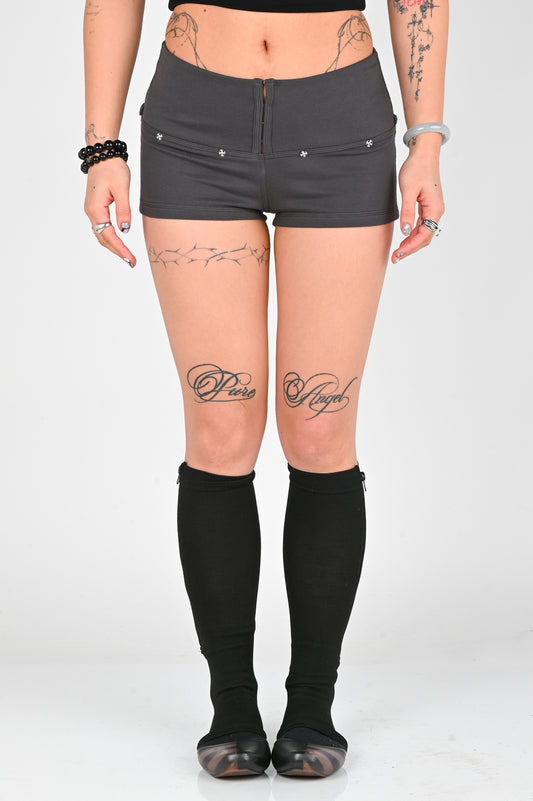 Toilè 'Layer' Micro Short in Charcoal