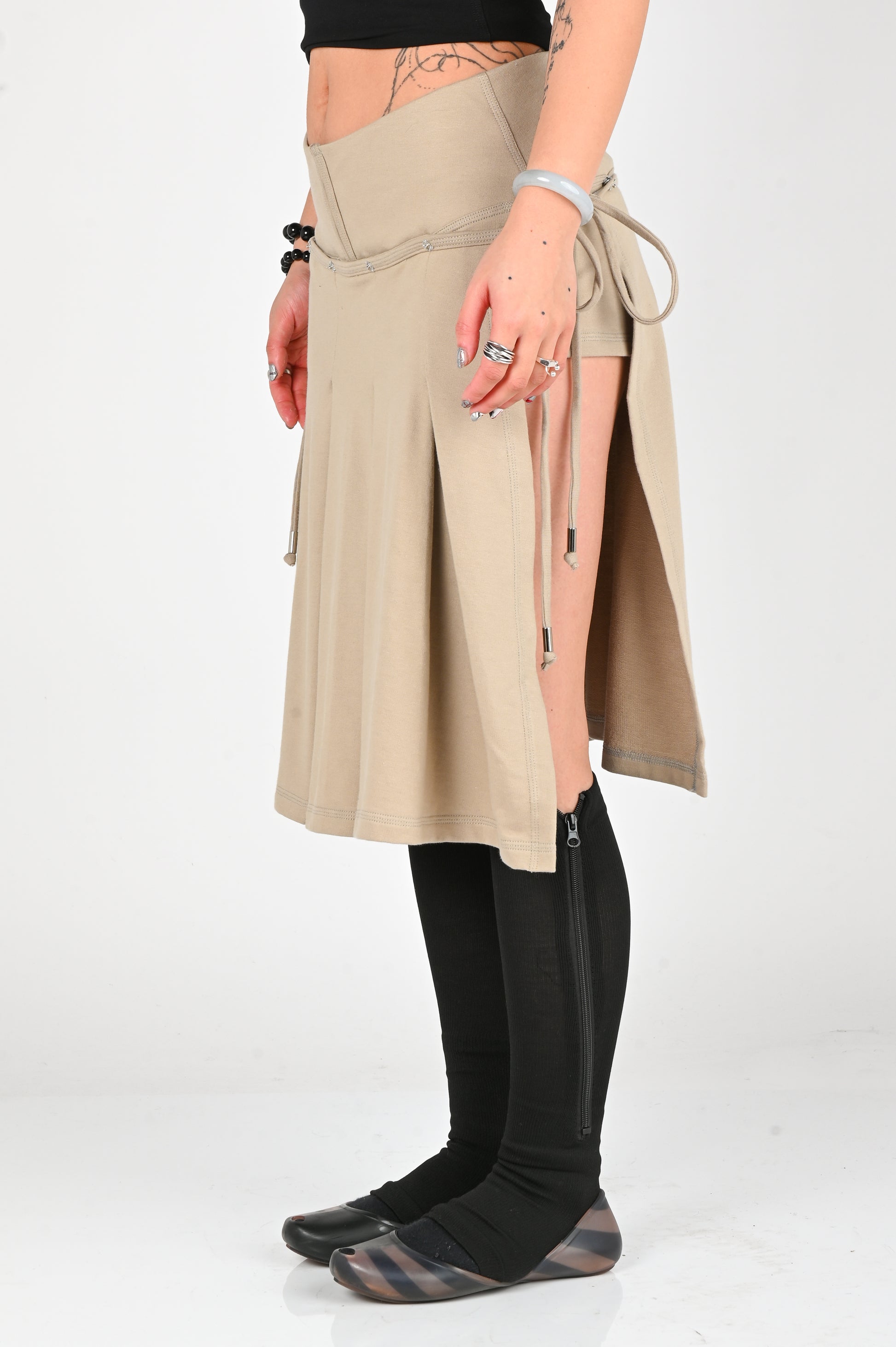 Toilè 'Layer' Micro Short in Khaki