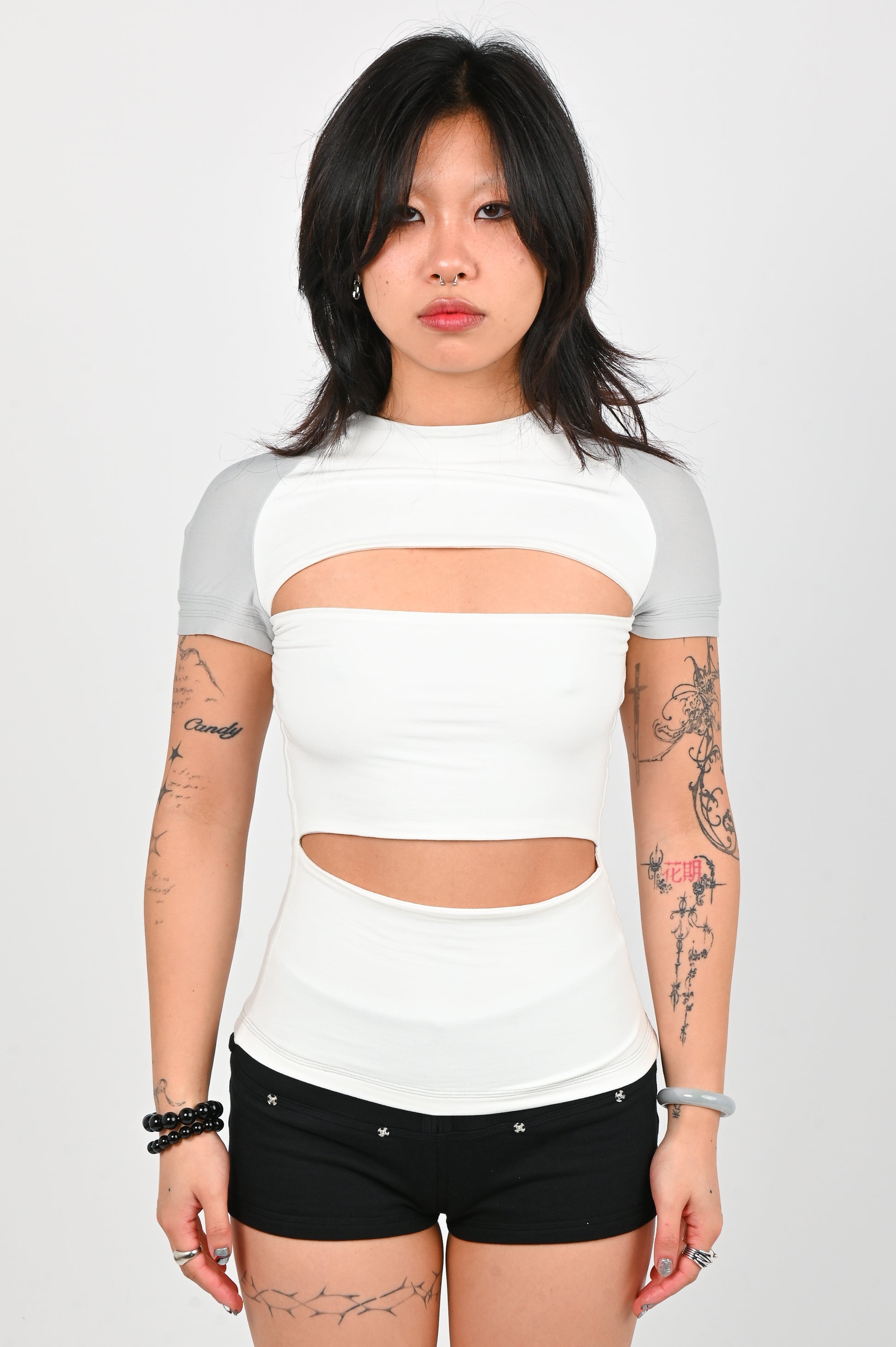 Toilè 'Armor' Reversible Baby Tee in Cloud