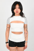 Toilè 'Armor' Reversible Baby Tee in Cloud