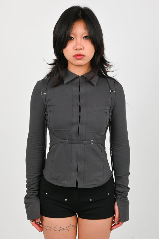 Toilè 'Armor' Long Sleeve in Charcoal