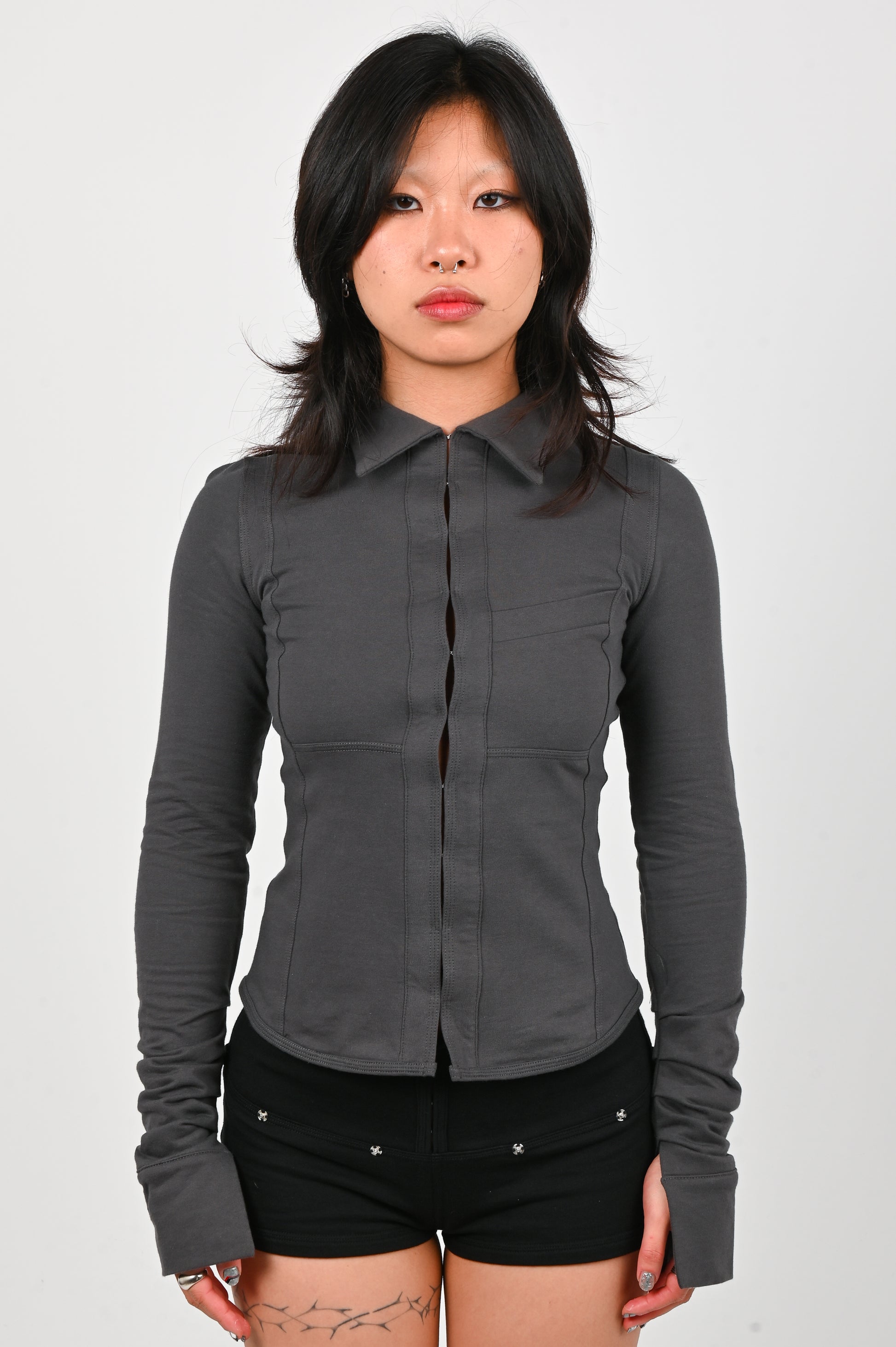 Toilè 'Armor' Long Sleeve in Charcoal