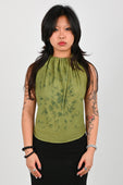 B-R-B 'Problems' Halter Top in Green