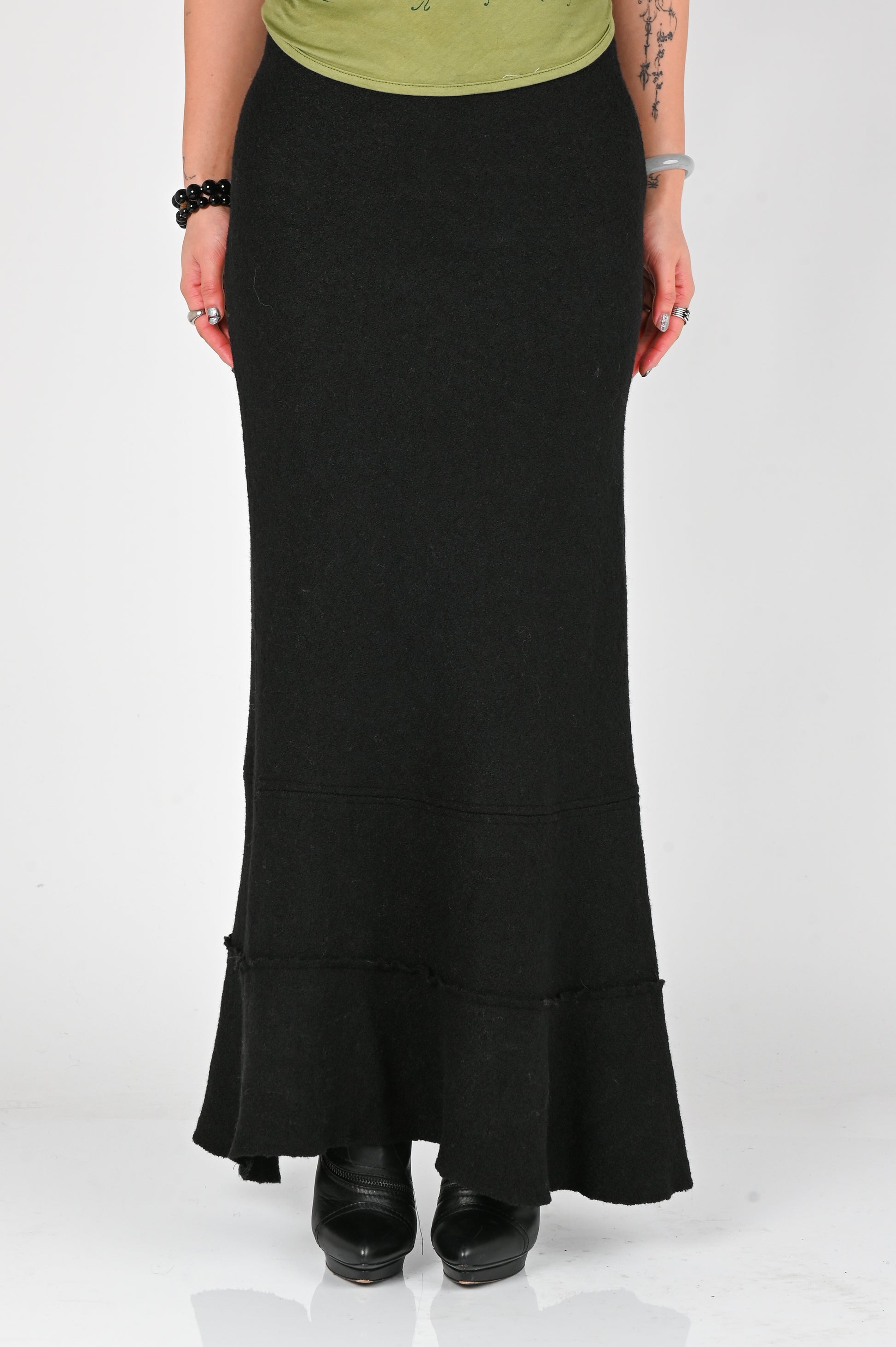 B-R-B 'Problems' Maxi Skirt in Black