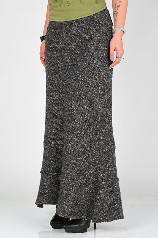 B-R-B 'Problems' Maxi Skirt in Mid Grey