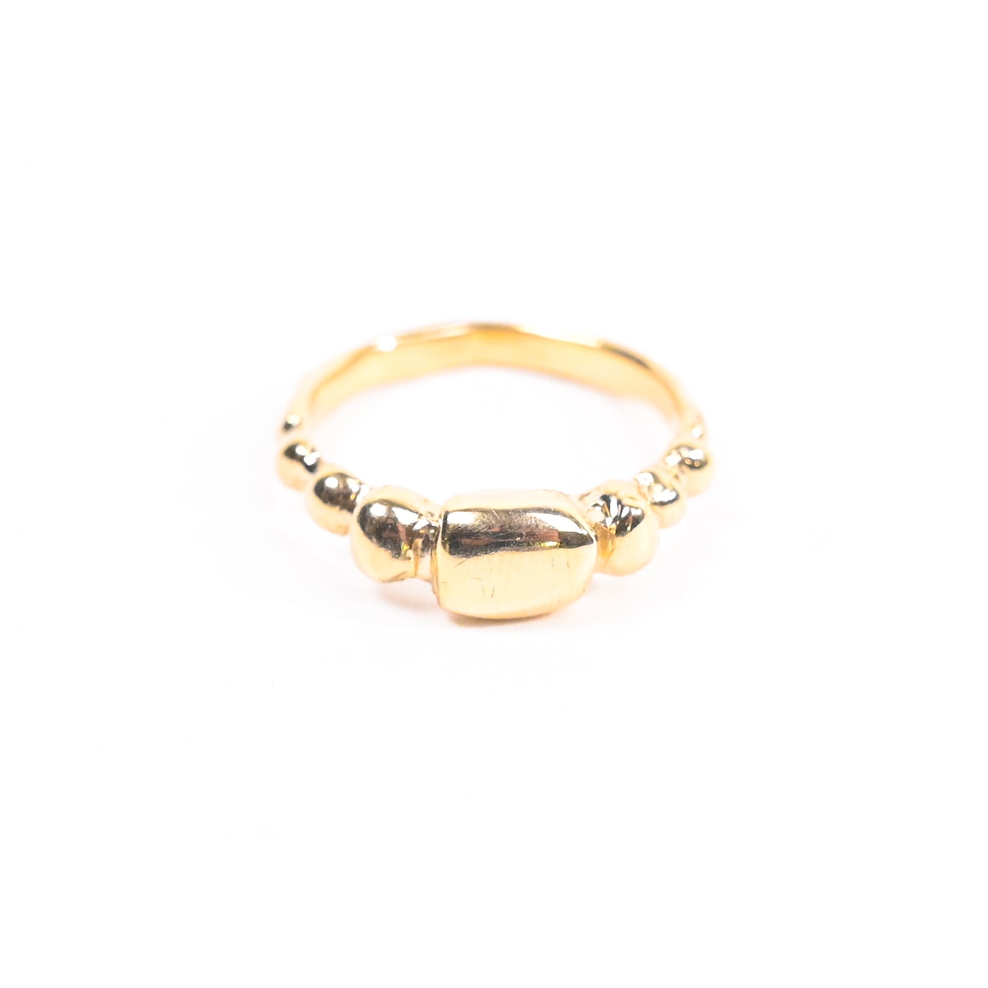 Studio Zali 'Byzan Oblong' 9ct Gold Ring