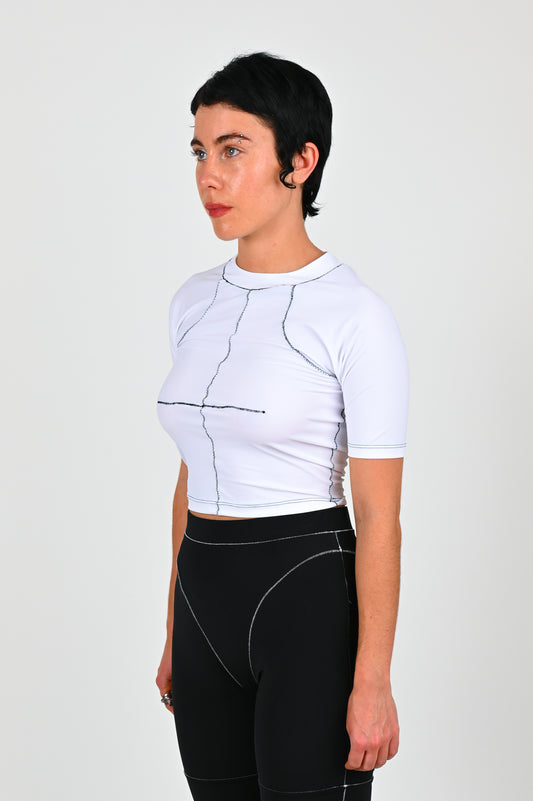 B-R-B 'Fitness' Top In White