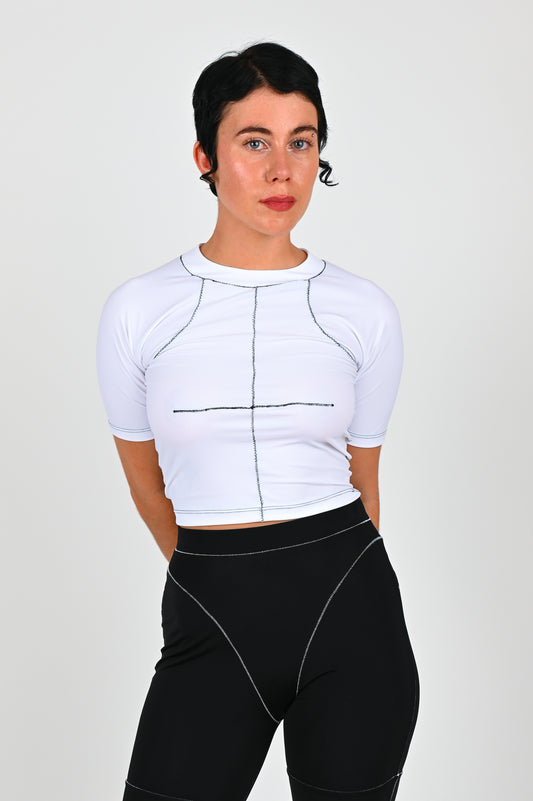 B-R-B 'Fitness' Top In White