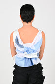 KATALYST 'Handkerchief' Top In Blue/White