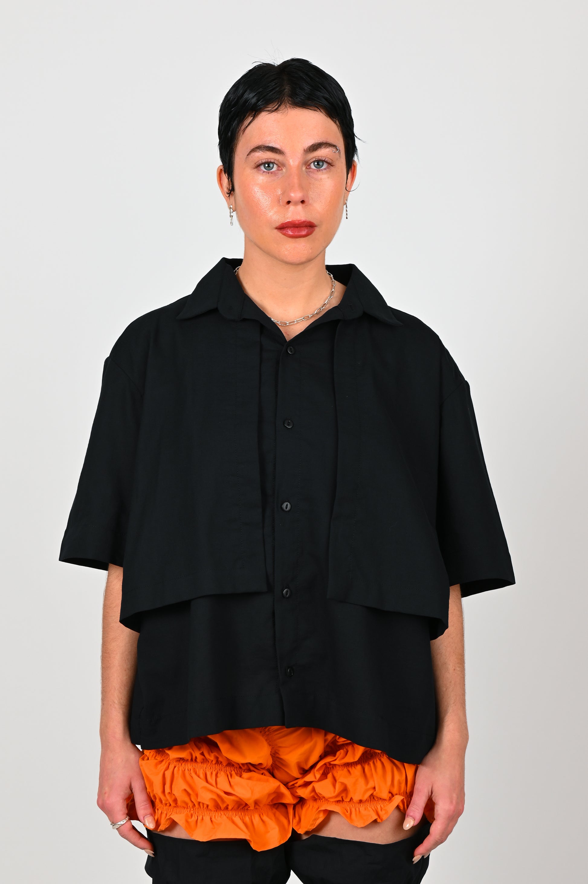 Katalyst 'Box' Blouse In Black