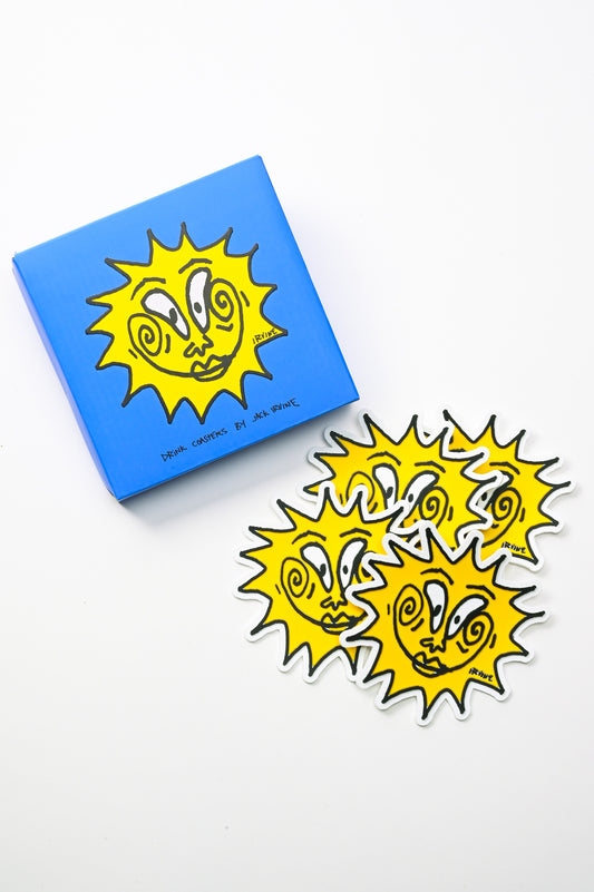 Jack Irvine 'Happy Sun' Coasters