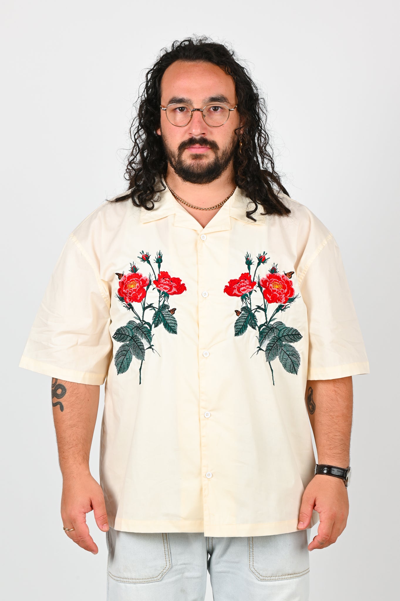 The Snake Hole 'Rose' Shirt In Sand