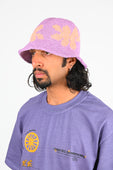 Checks 'Flower' Hat in Purple