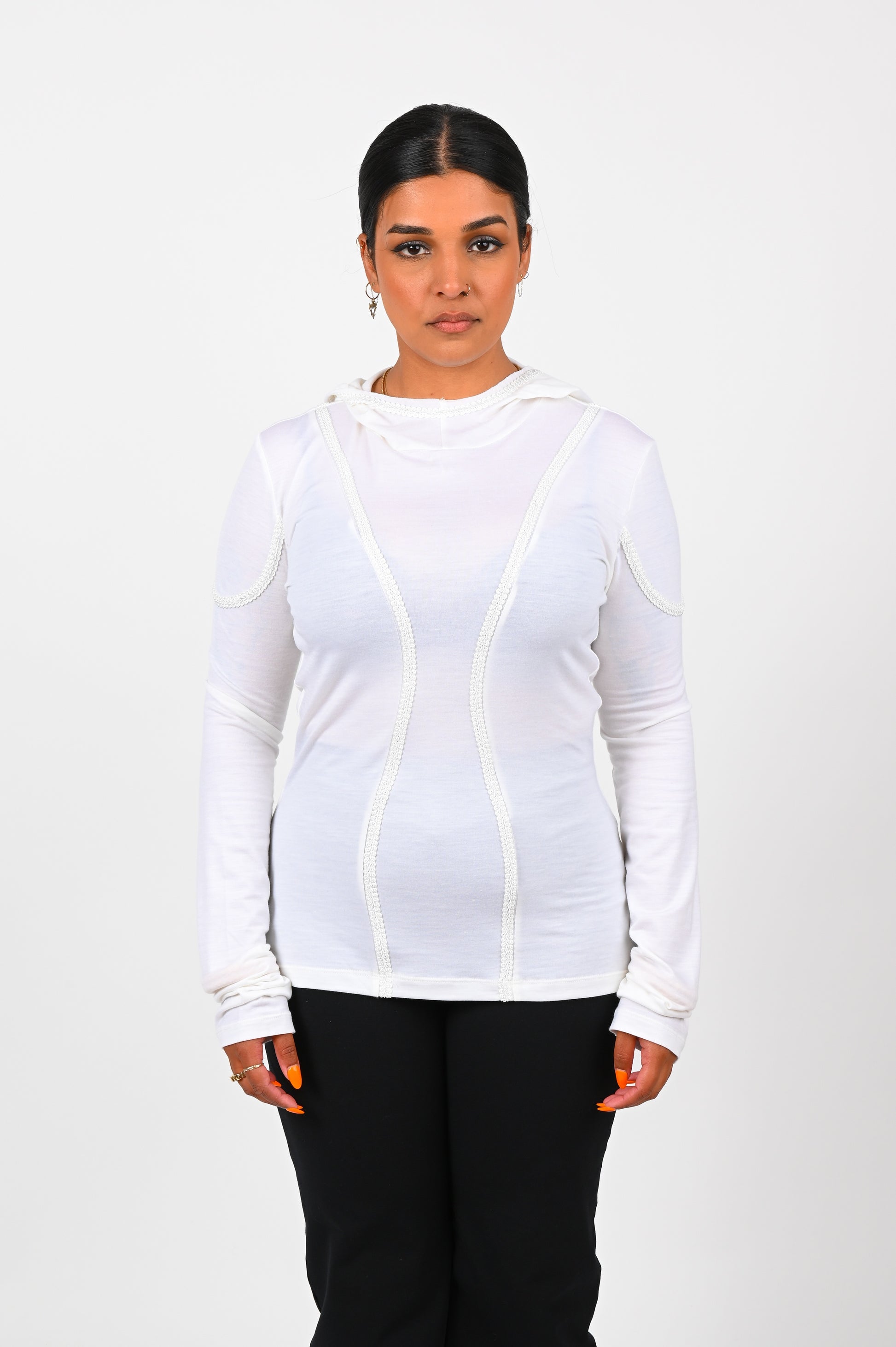 B-R-B 'Goblin' Top In White