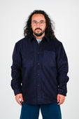 The Snake Hole 'Collision' Overshirt In Navy